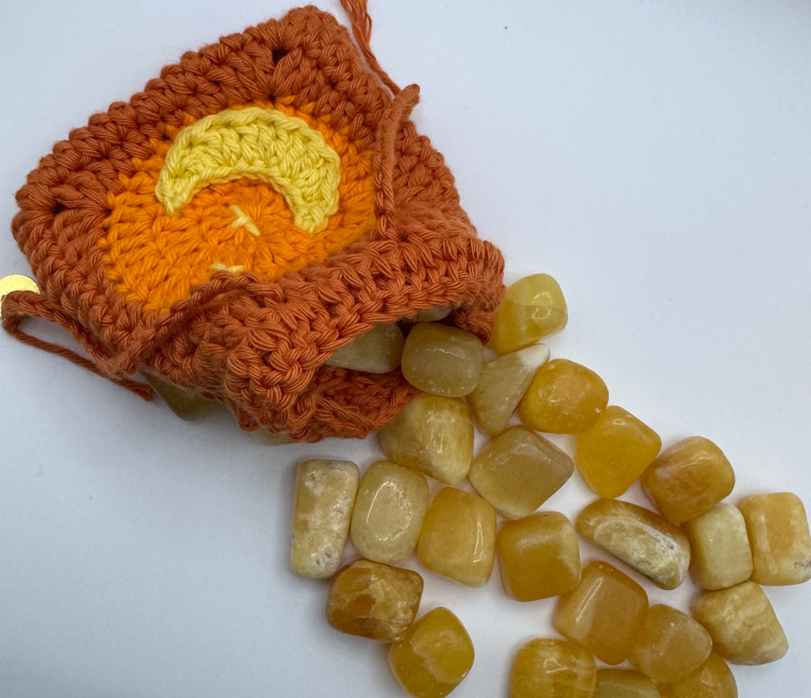 Crystal or DnD Dice Pouch with Moon