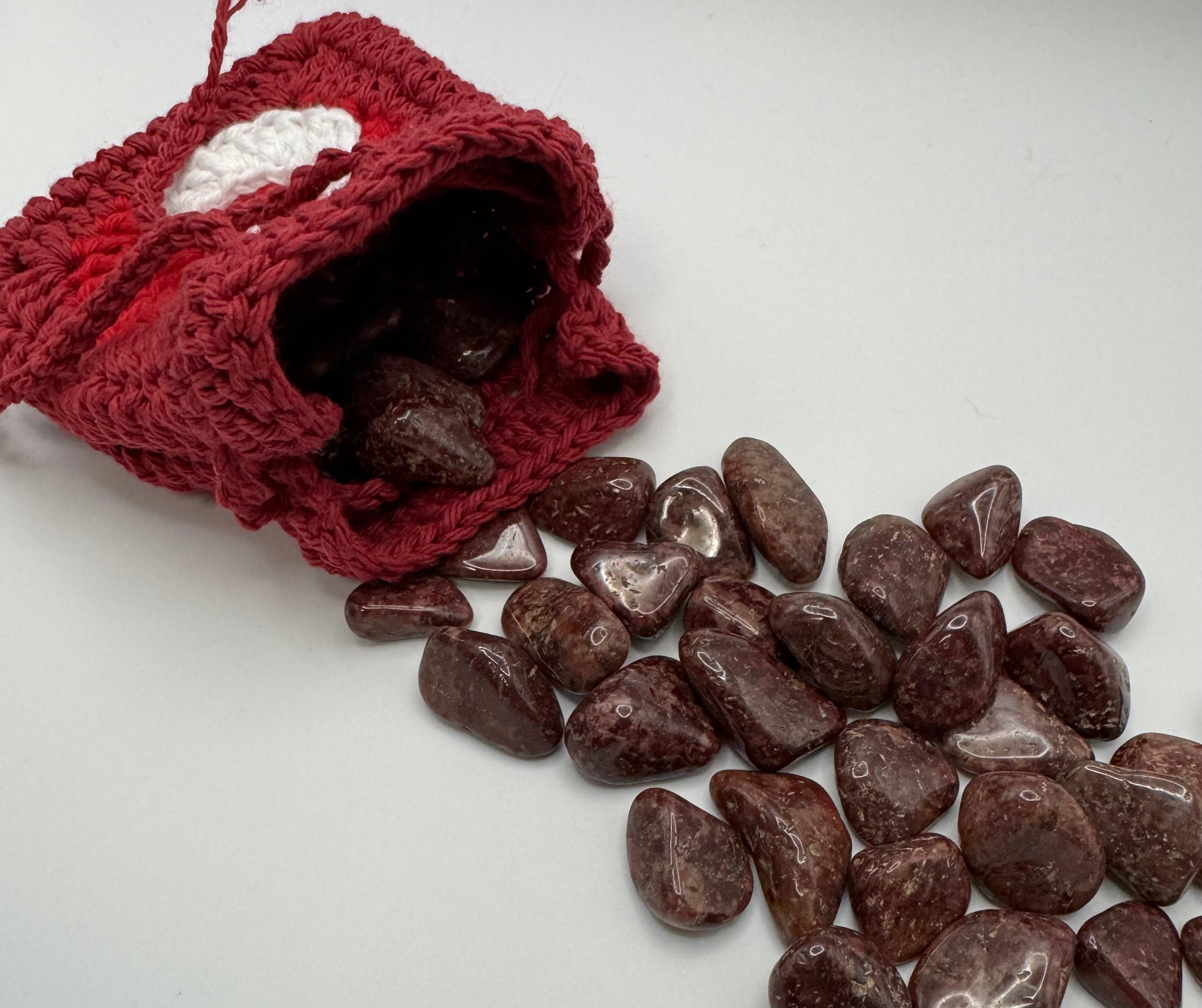 Crystal or DnD Dice Pouch with Moon