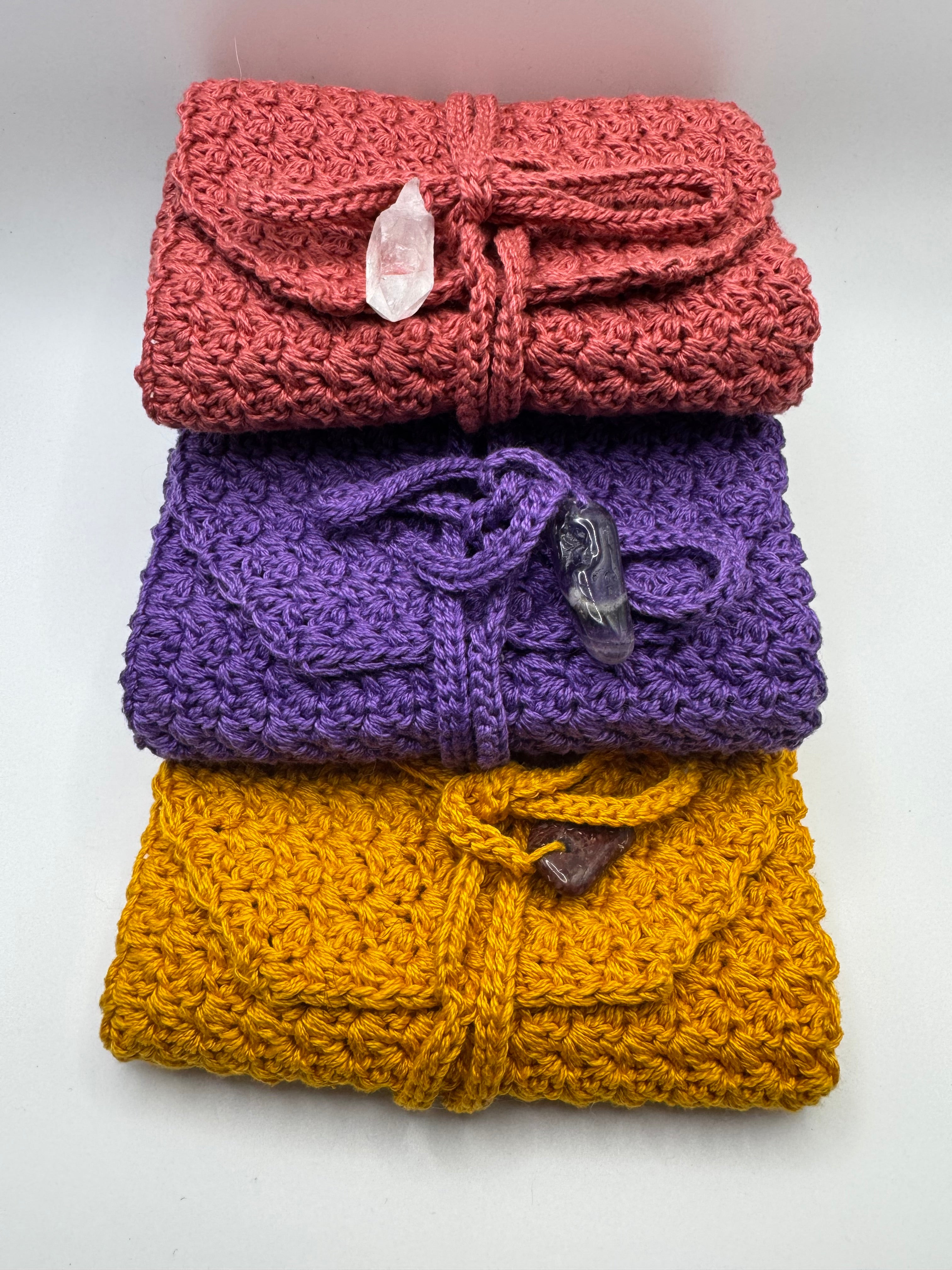 Tarot/Oracle Pouch with Crystal